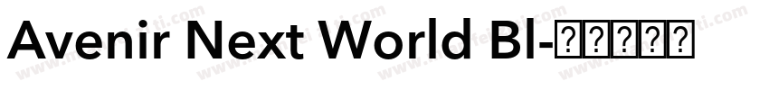 Avenir Next World Bl字体转换
